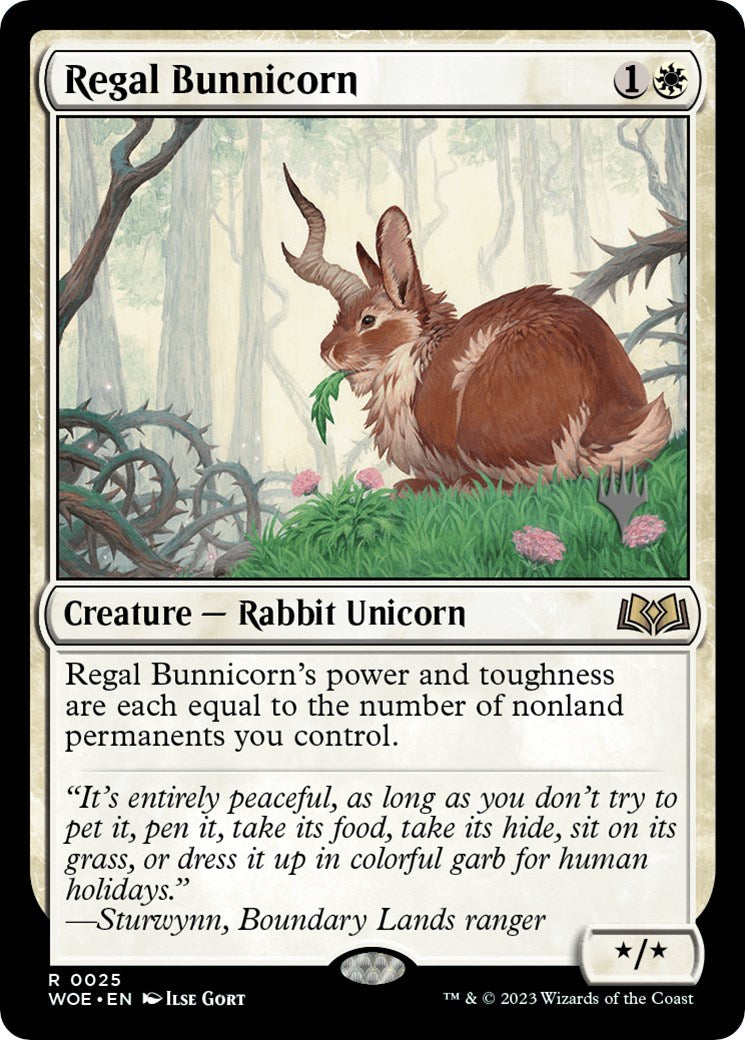 Regal Bunnicorn (Promo Pack) [Wilds of Eldraine Promos] - The Mythic Store | 24h Order Processing