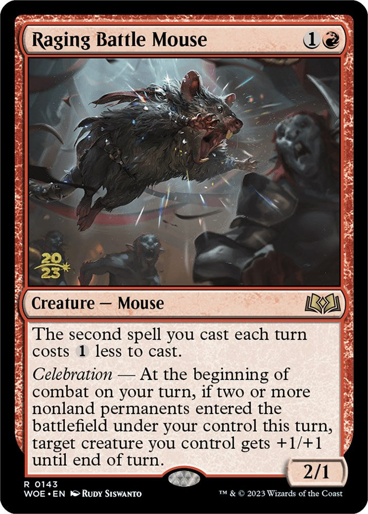 Raging Battle Mouse [Wilds of Eldraine Prerelease Promos] - The Mythic Store | 24h Order Processing