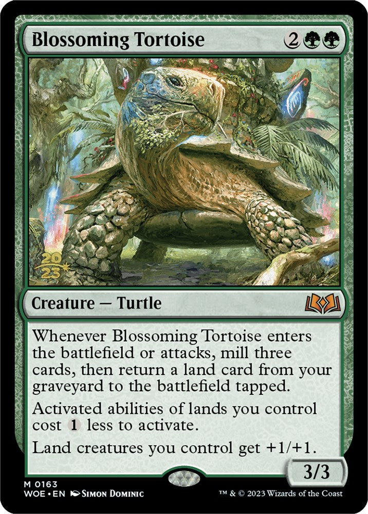 Blossoming Tortoise [Wilds of Eldraine Prerelease Promos] - The Mythic Store | 24h Order Processing