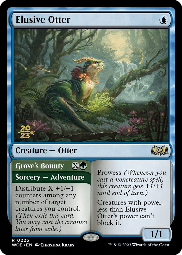 Elusive Otter // Grove's Bounty [Wilds of Eldraine Prerelease Promos] - The Mythic Store | 24h Order Processing