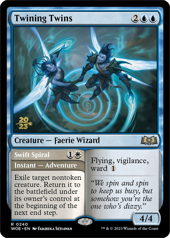 Twining Twins // Swift Spiral [Wilds of Eldraine Prerelease Promos] - The Mythic Store | 24h Order Processing