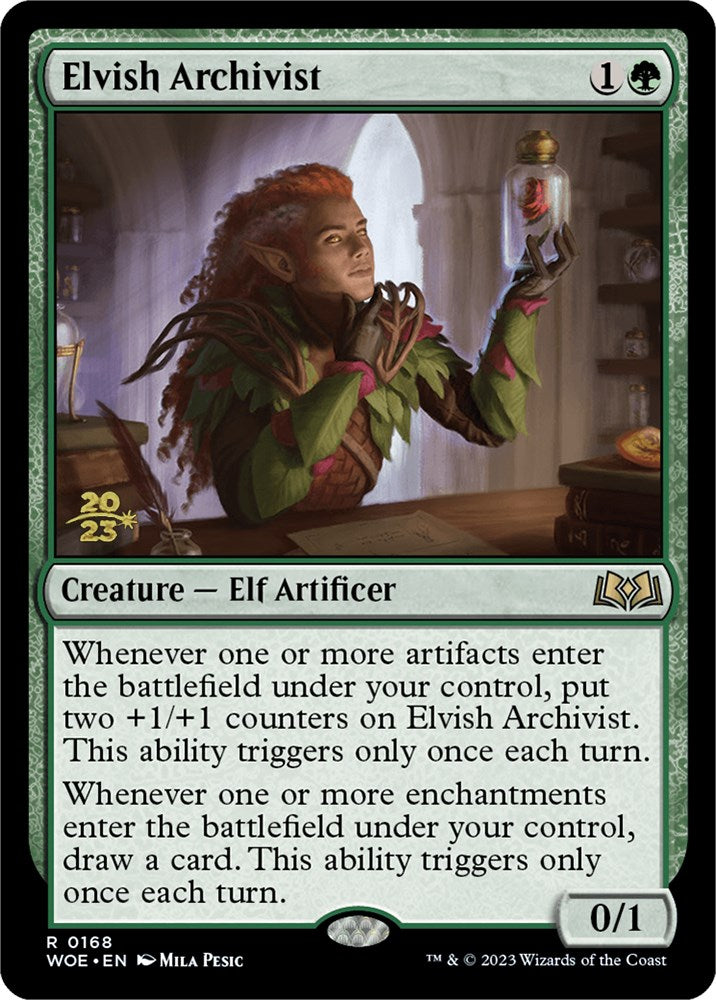 Elvish Archivist [Wilds of Eldraine Prerelease Promos] - The Mythic Store | 24h Order Processing