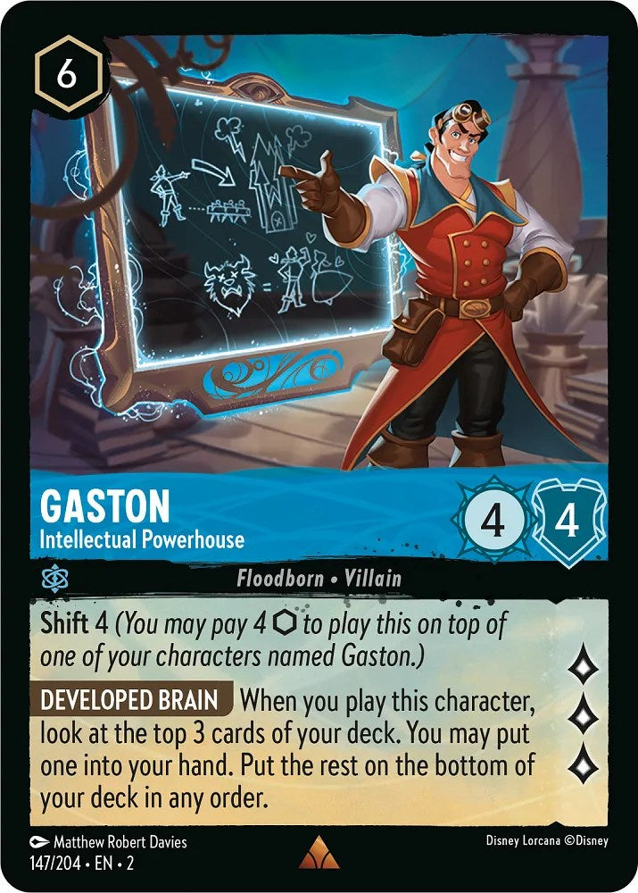 Gaston - Intellectual Powerhouse (147/204) [Rise of the Floodborn] - The Mythic Store | 24h Order Processing