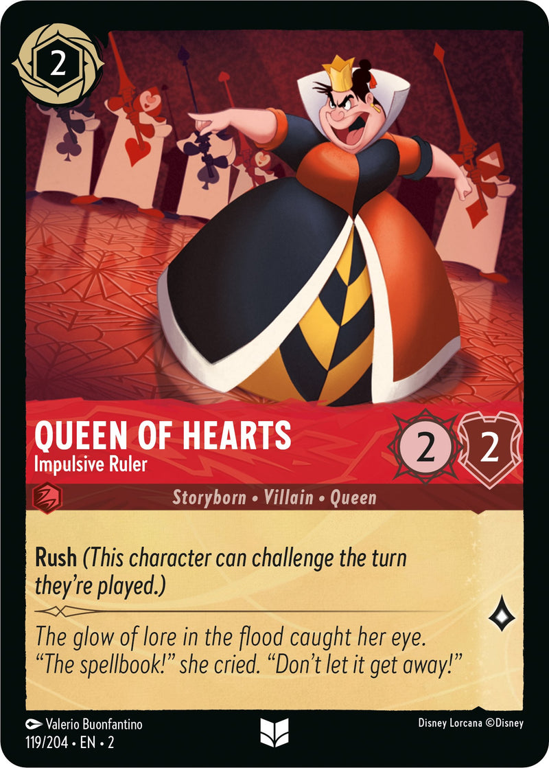Queen of Hearts - Impulsive Ruler (119/204) [Rise of the Floodborn] - The Mythic Store | 24h Order Processing