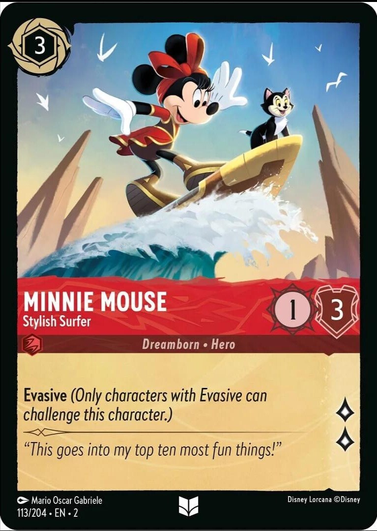 Minnie Mouse - Stylish Surfer (113/204) [Rise of the Floodborn] - The Mythic Store | 24h Order Processing
