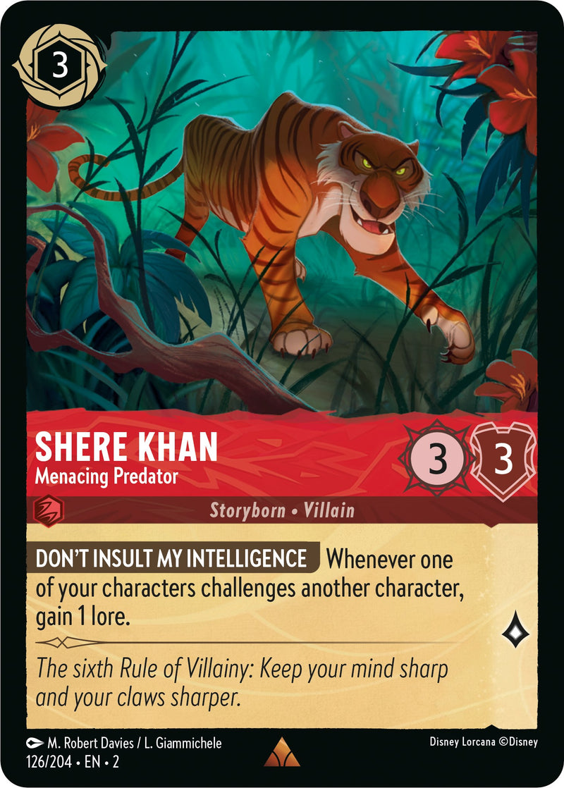 Shere Khan - Menacing Predator (126/204) [Rise of the Floodborn] - The Mythic Store | 24h Order Processing