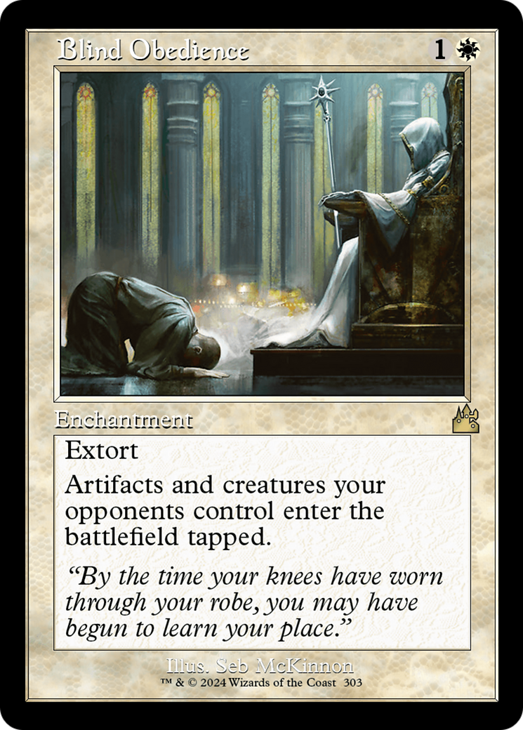 Blind Obedience (Retro Frame) [Ravnica Remastered] - The Mythic Store | 24h Order Processing