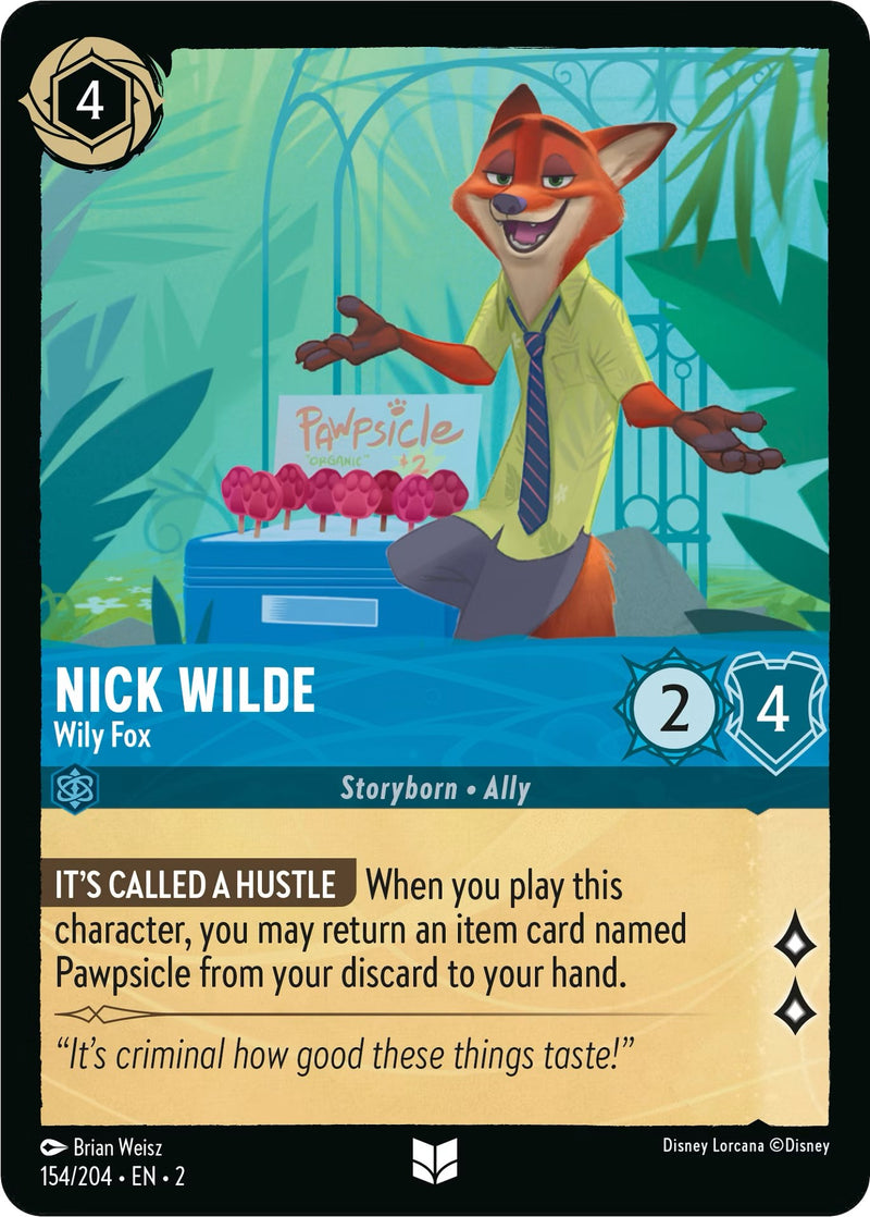 Nick Wilde - Wily Fox (154/204) [Rise of the Floodborn] - The Mythic Store | 24h Order Processing