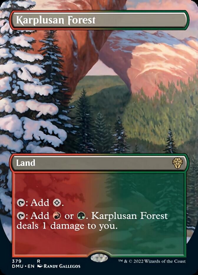 Karplusan Forest (Borderless Alternate Art) [Dominaria United] - The Mythic Store | 24h Order Processing