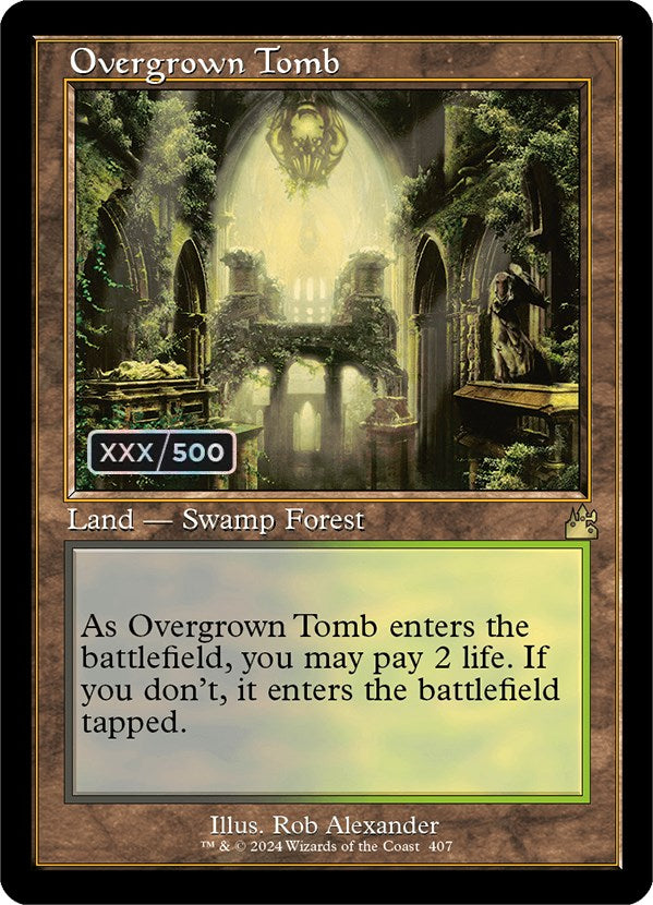 Overgrown Tomb (Retro) (Serialized) [Ravnica Remastered] - The Mythic Store | 24h Order Processing