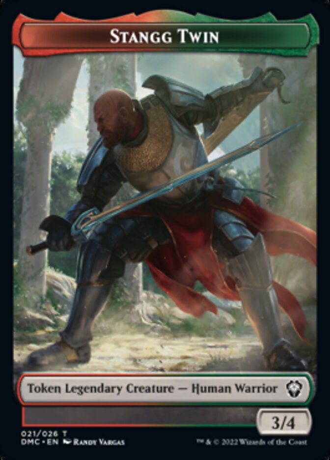 Soldier // Stangg Twin Double-Sided Token [Dominaria United Tokens] - The Mythic Store | 24h Order Processing