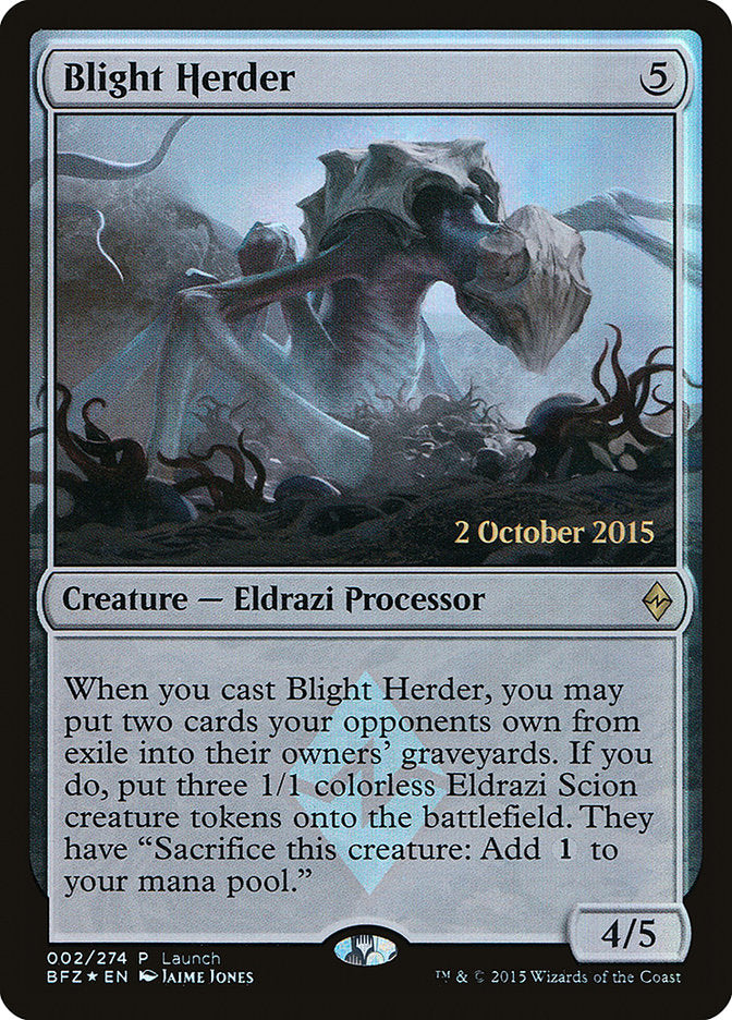 Blight Herder (Launch) [Battle for Zendikar Promos] - The Mythic Store | 24h Order Processing