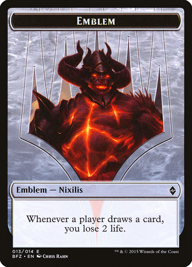Ob Nixilis Reignited Emblem [Battle for Zendikar Tokens] - The Mythic Store | 24h Order Processing