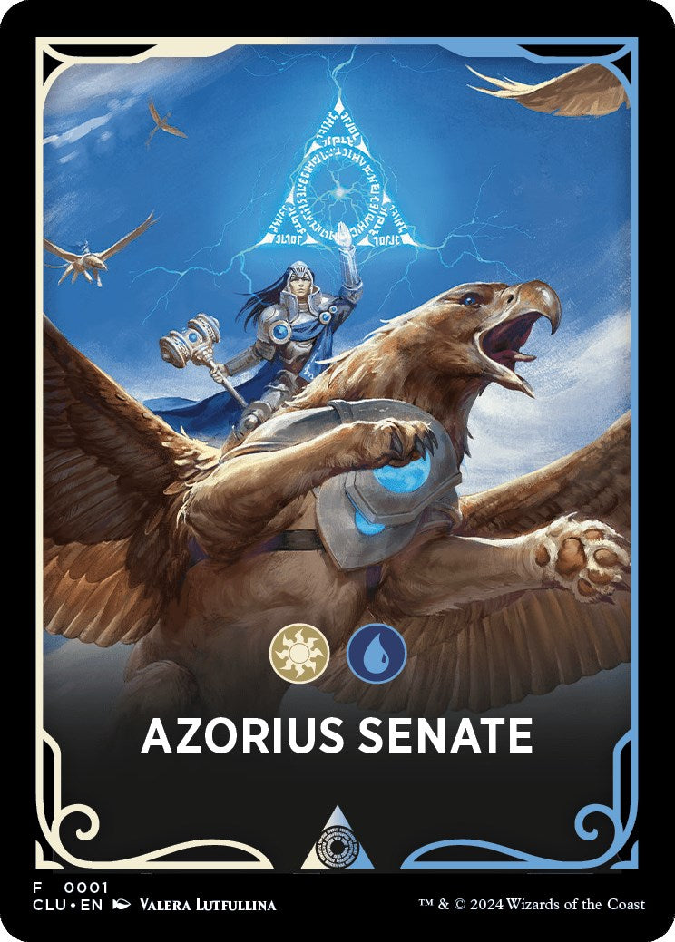 Azorius Senate Theme Card [Ravnica: Clue Edition Tokens] - The Mythic Store | 24h Order Processing