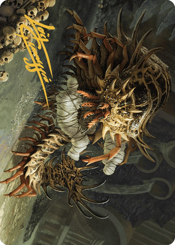 Rot Farm Mortipede Art Card (Gold-Stamped Signature) [Murders at Karlov Manor Art Series] - The Mythic Store | 24h Order Processing