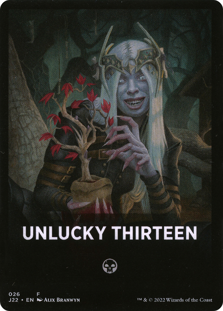 Unlucky Thirteen Theme Card [Jumpstart 2022 Front Cards] - The Mythic Store | 24h Order Processing