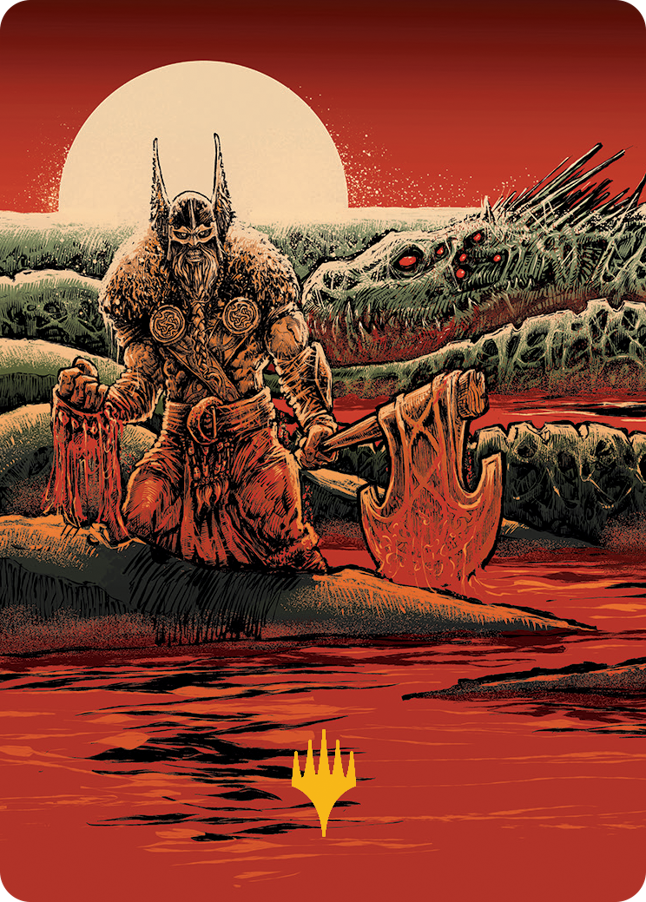 Fynn, the Fangbearer Art Card (Gold-Stamped Signature) [March of the Machine Art Series] - The Mythic Store | 24h Order Processing