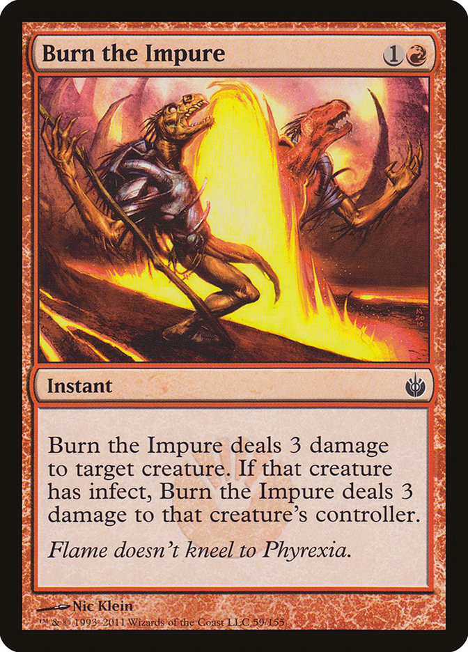 Burn the Impure [Mirrodin Besieged] - The Mythic Store | 24h Order Processing