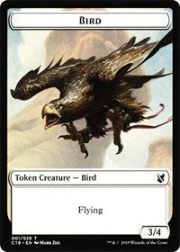 Bird (001) // Sculpture Double-Sided Token [Commander 2019 Tokens] - The Mythic Store | 24h Order Processing