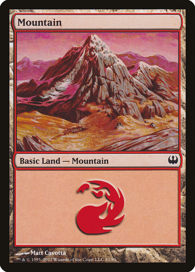 Mountain (81) [Duel Decks: Knights vs. Dragons] - The Mythic Store | 24h Order Processing