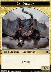 Cat Dragon // Dragon (006) Double-Sided Token [Commander 2017 Tokens] - The Mythic Store | 24h Order Processing