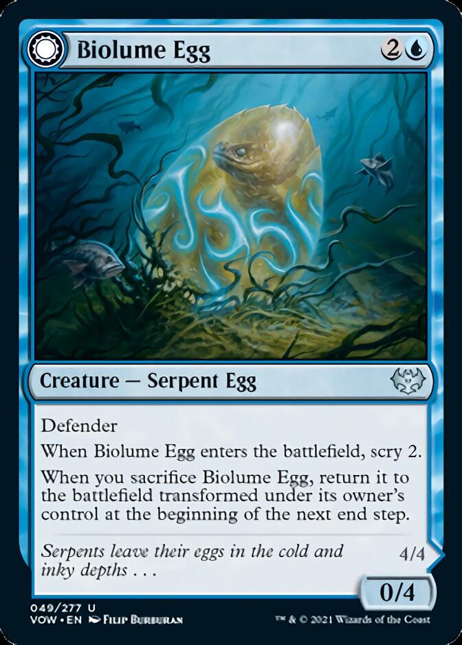 Biolume Egg // Biolume Serpent [Innistrad: Crimson Vow] - The Mythic Store | 24h Order Processing