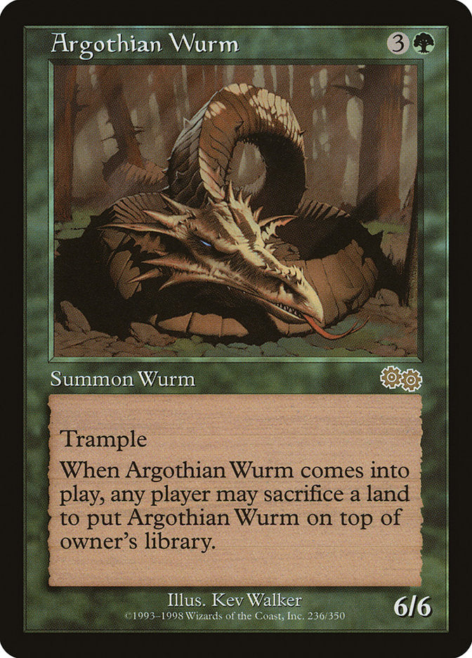Argothian Wurm [Urza's Saga] - The Mythic Store | 24h Order Processing