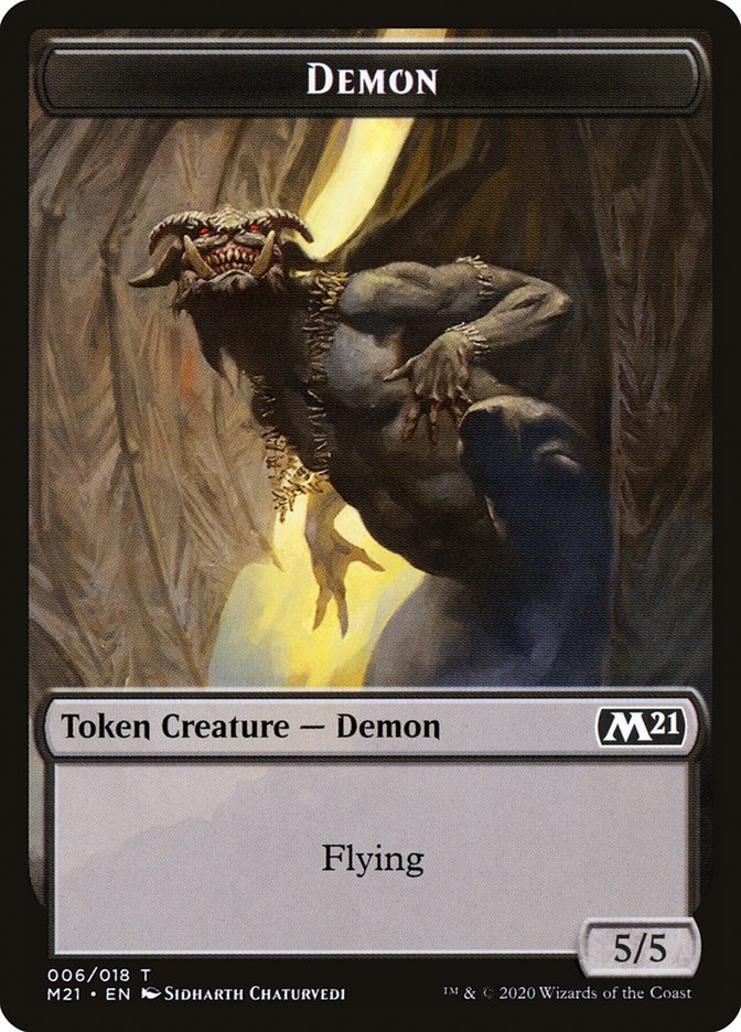 Angel // Demon Double-Sided Token [Core Set 2021 Tokens] - The Mythic Store | 24h Order Processing