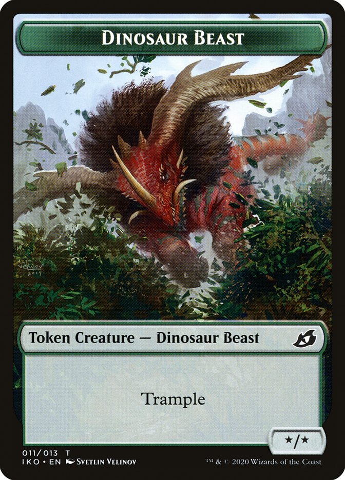 Dinosaur Beast Token [Ikoria: Lair of Behemoths Tokens] - The Mythic Store | 24h Order Processing