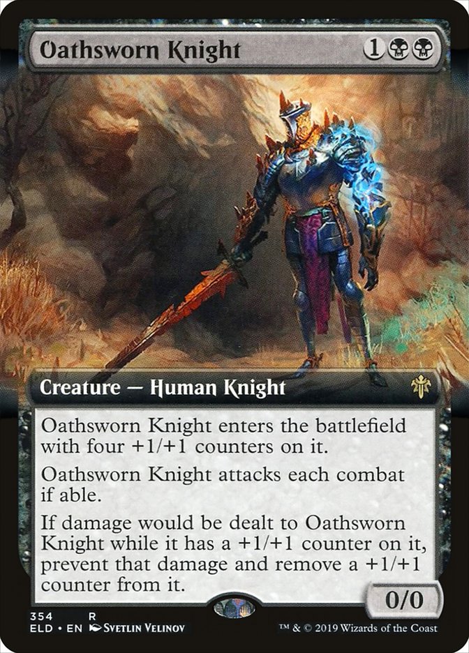 Oathsworn Knight (Extended Art) [Throne of Eldraine] - The Mythic Store | 24h Order Processing