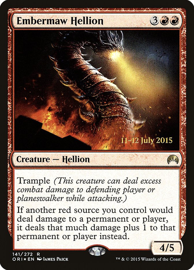 Embermaw Hellion [Magic Origins Prerelease Promos] - The Mythic Store | 24h Order Processing