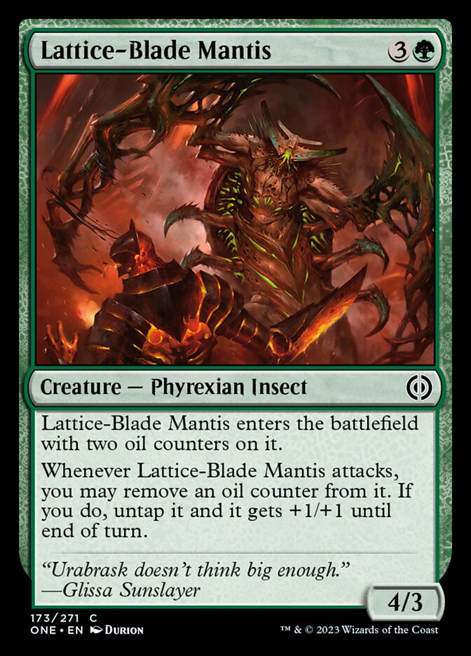 Lattice-Blade Mantis [Phyrexia: All Will Be One] - The Mythic Store | 24h Order Processing