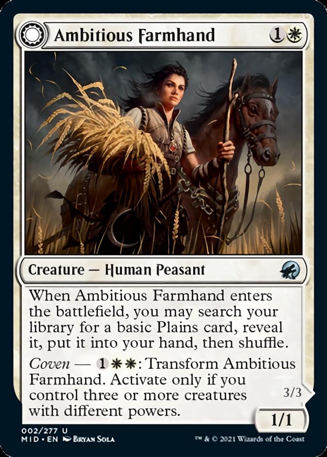 Ambitious Farmhand // Seasoned Cathar [Innistrad: Midnight Hunt] - The Mythic Store | 24h Order Processing