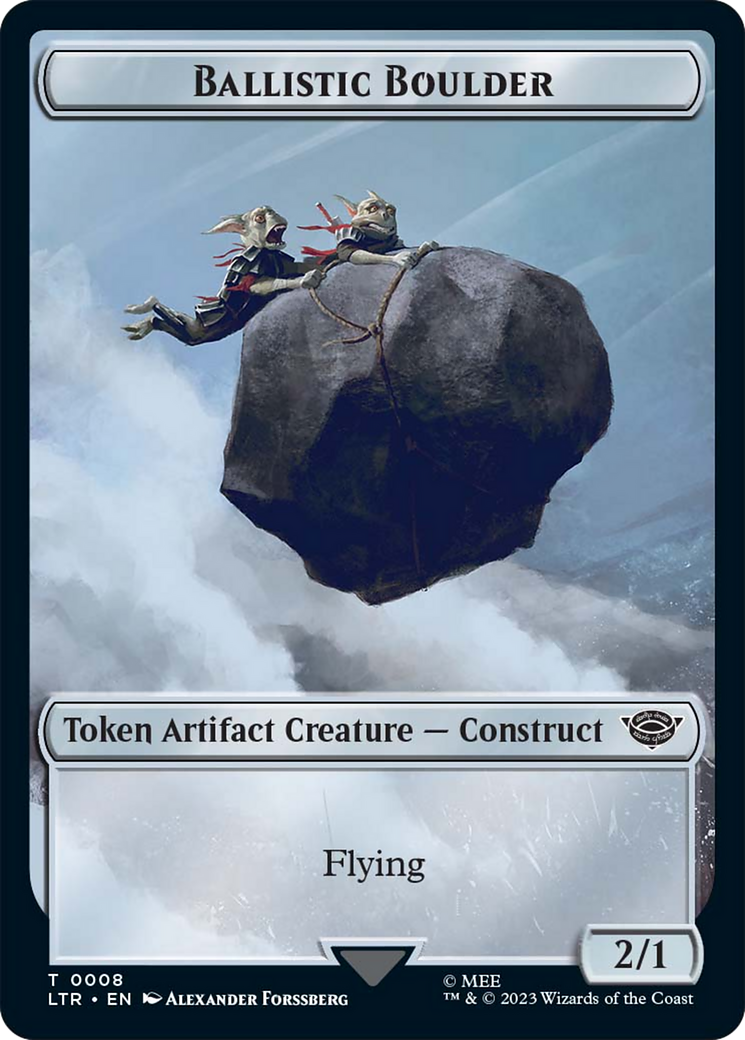 Ballistic Boulder // Food Token (10) Double-Sided Token [The Lord of the Rings: Tales of Middle-Earth Tokens] - The Mythic Store | 24h Order Processing