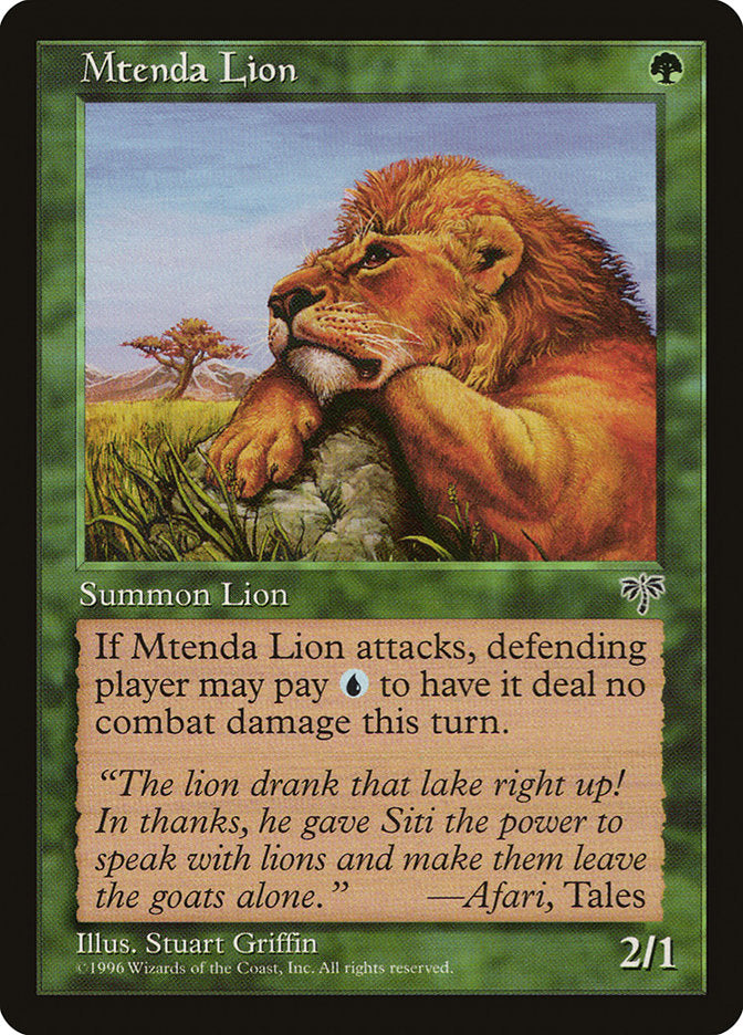 Mtenda Lion [Mirage] - The Mythic Store | 24h Order Processing