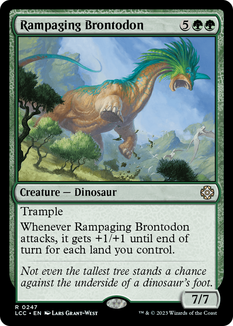 Rampaging Brontodon [The Lost Caverns of Ixalan Commander] - The Mythic Store | 24h Order Processing