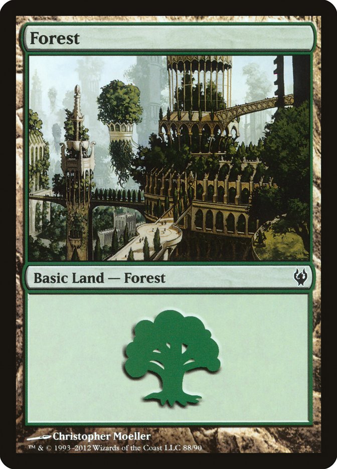 Forest (88) [Duel Decks: Izzet vs. Golgari] - The Mythic Store | 24h Order Processing