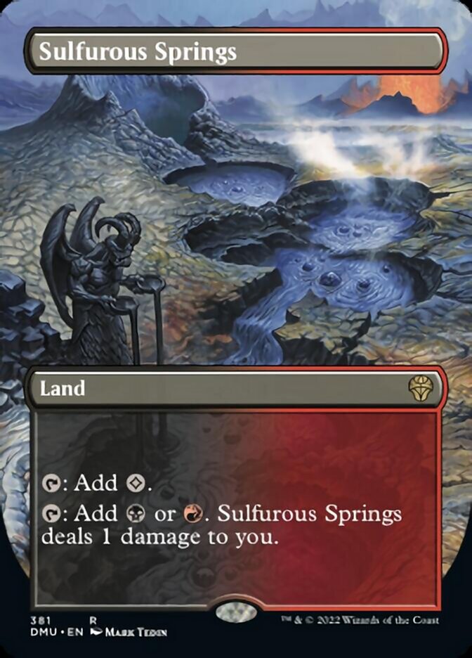 Sulfurous Springs (Borderless Alternate Art) [Dominaria United] - The Mythic Store | 24h Order Processing