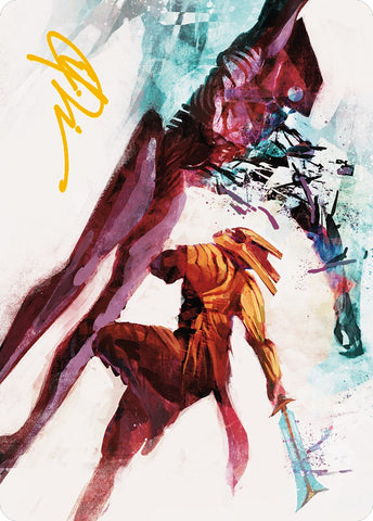 Hexgold Slash Art Card (Gold-Stamped Signature) [Phyrexia: All Will Be One Art Series] - The Mythic Store | 24h Order Processing