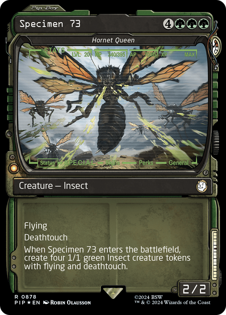 Specimen 73 - Hornet Queen (Showcase) (Surge Foil) [Fallout] - The Mythic Store | 24h Order Processing