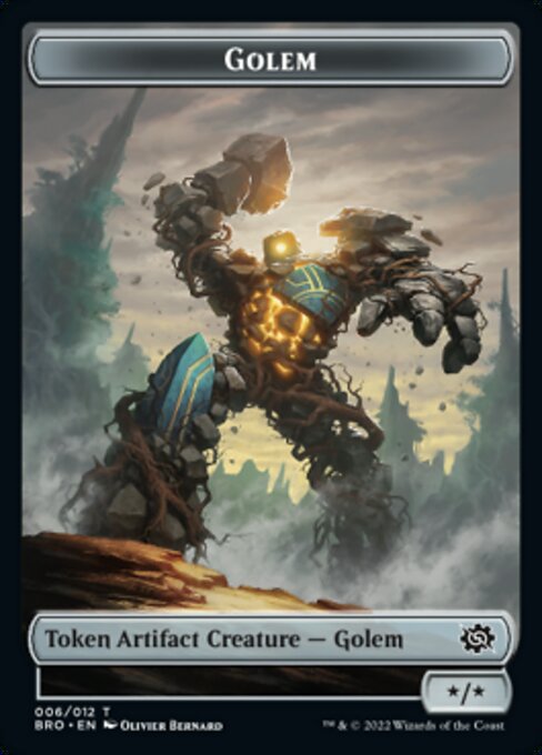 Powerstone // Golem Double-Sided Token [The Brothers' War Tokens] - The Mythic Store | 24h Order Processing