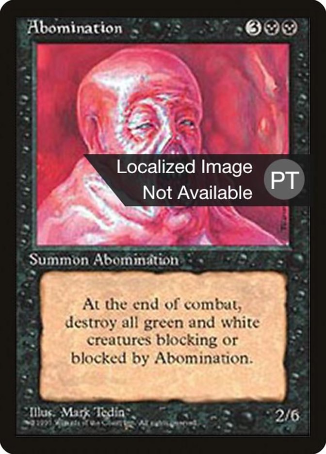 Abomination [Fourth Edition (Foreign Black Border)] - The Mythic Store | 24h Order Processing