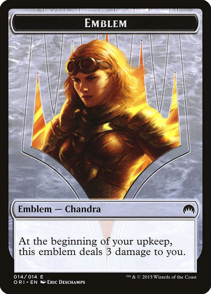 Chandra, Roaring Flame Emblem [Magic Origins Tokens] - The Mythic Store | 24h Order Processing