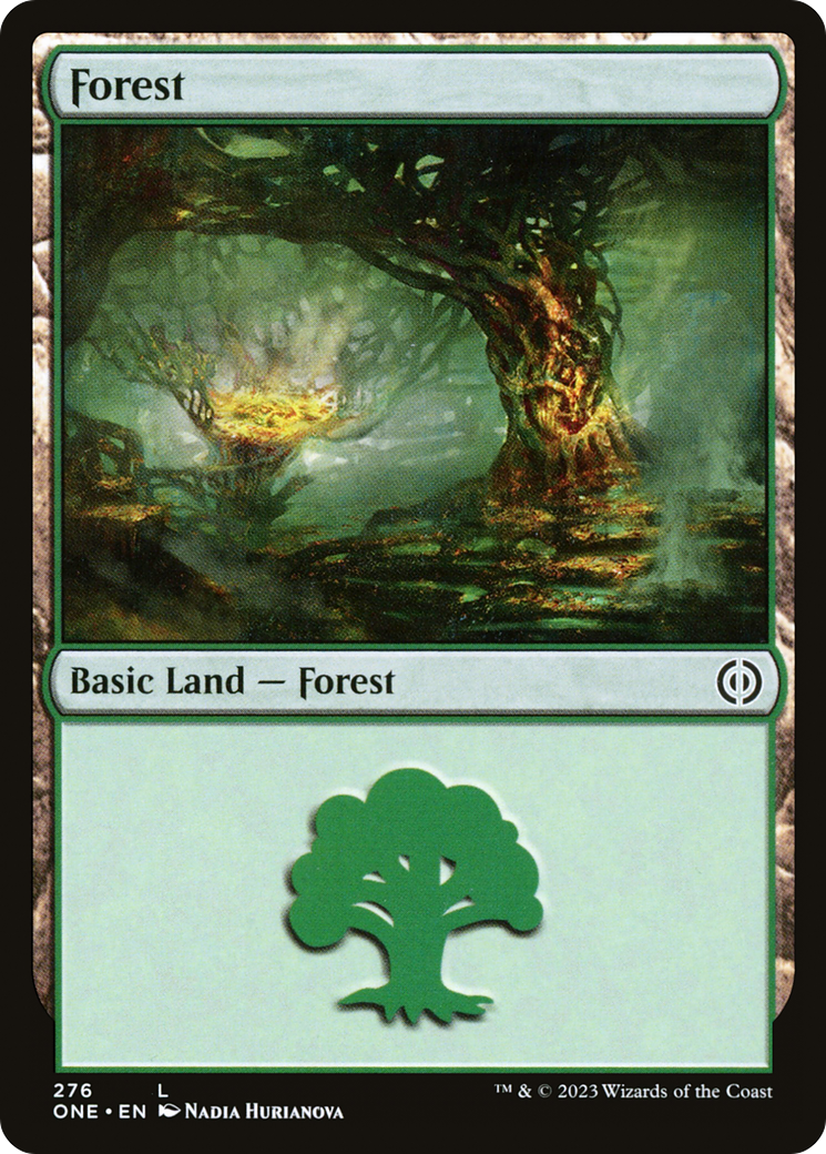 Forest (276) [Phyrexia: All Will Be One] - The Mythic Store | 24h Order Processing