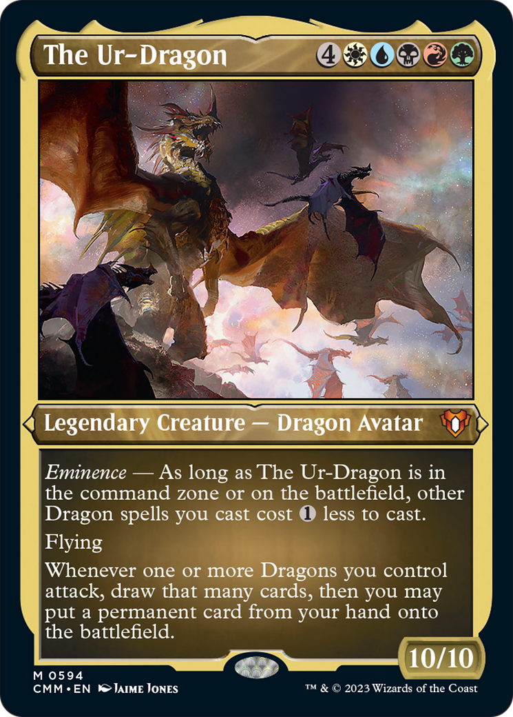 The Ur-Dragon (Foil Etched) [Commander Masters] - The Mythic Store | 24h Order Processing