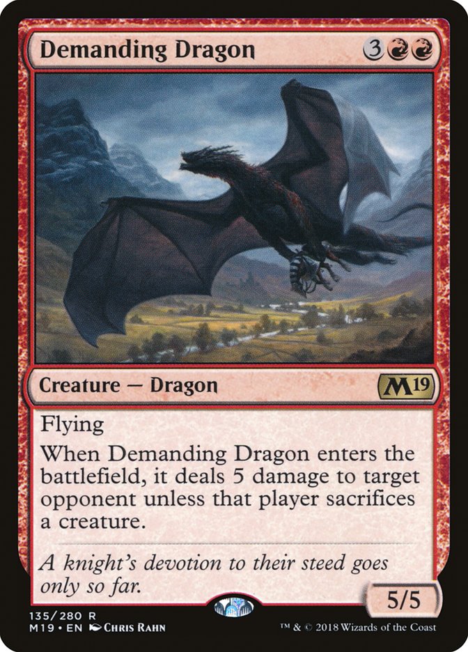 Demanding Dragon [Core Set 2019] - The Mythic Store | 24h Order Processing