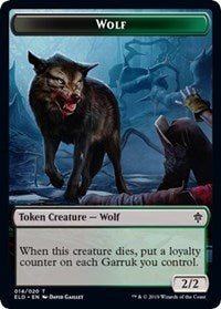 Wolf // Food (17) Double-Sided Token [Throne of Eldraine Tokens] - The Mythic Store | 24h Order Processing