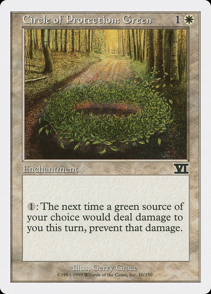 Circle of Protection: Green [Classic Sixth Edition] - The Mythic Store | 24h Order Processing