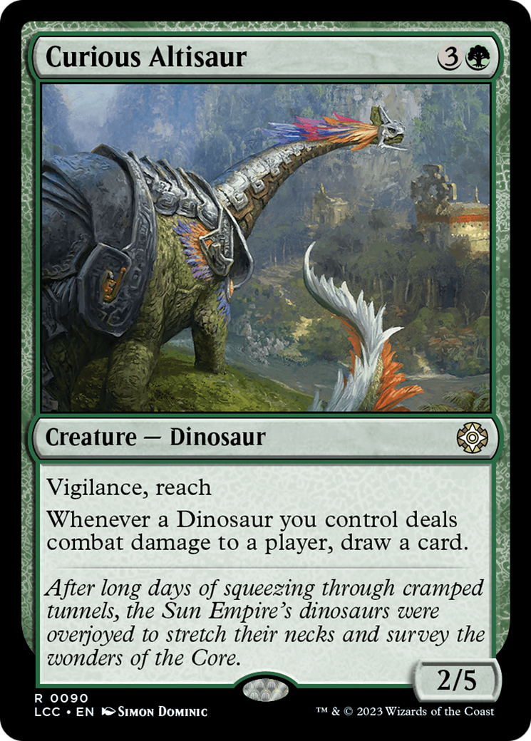Curious Altisaur [The Lost Caverns of Ixalan Commander] - The Mythic Store | 24h Order Processing