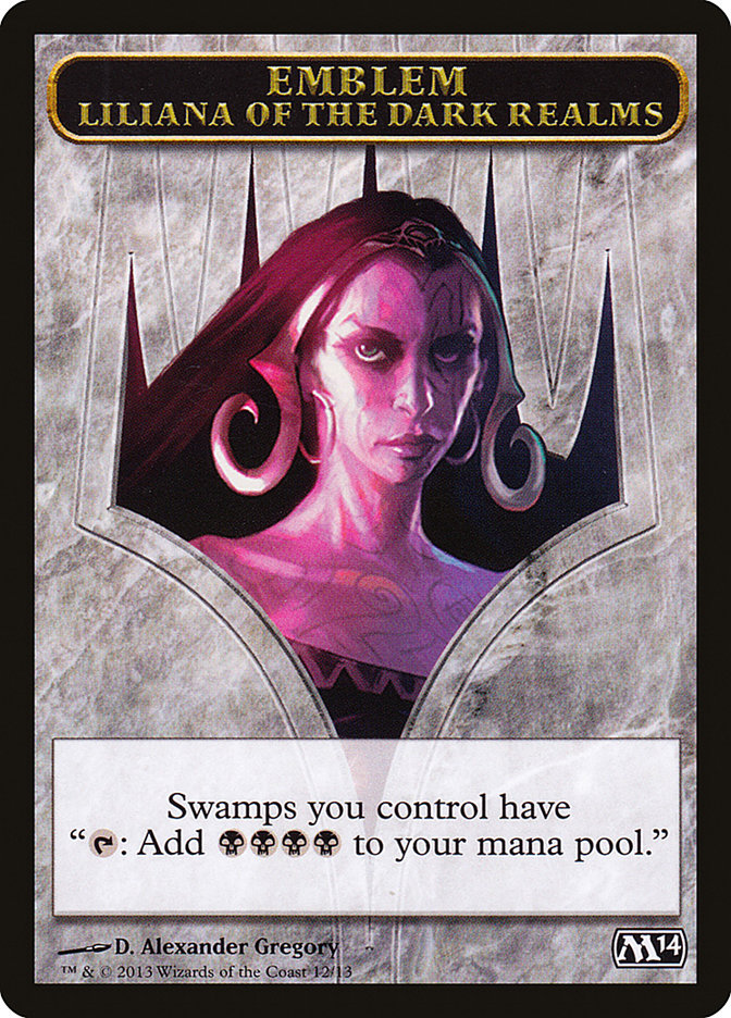 Liliana of the Dark Realms Emblem [Magic 2014 Tokens] - The Mythic Store | 24h Order Processing